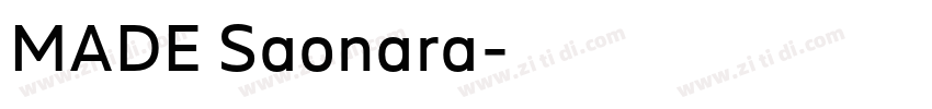 MADE Saonara字体转换